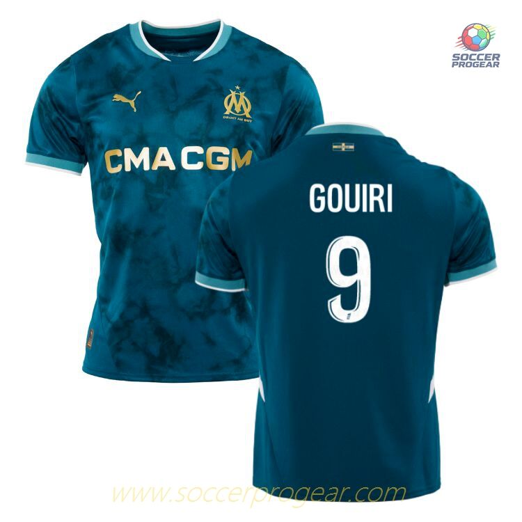 OM High Quality Away Team Soccer Team Shirt 2024-25 Edition Gouiri