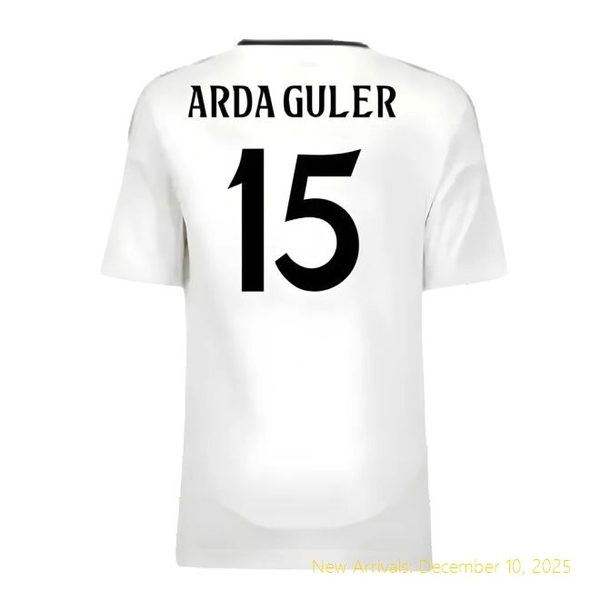 2024-2025 Real Madrid RM Official Home Youth Kit (Arda Guler 15)