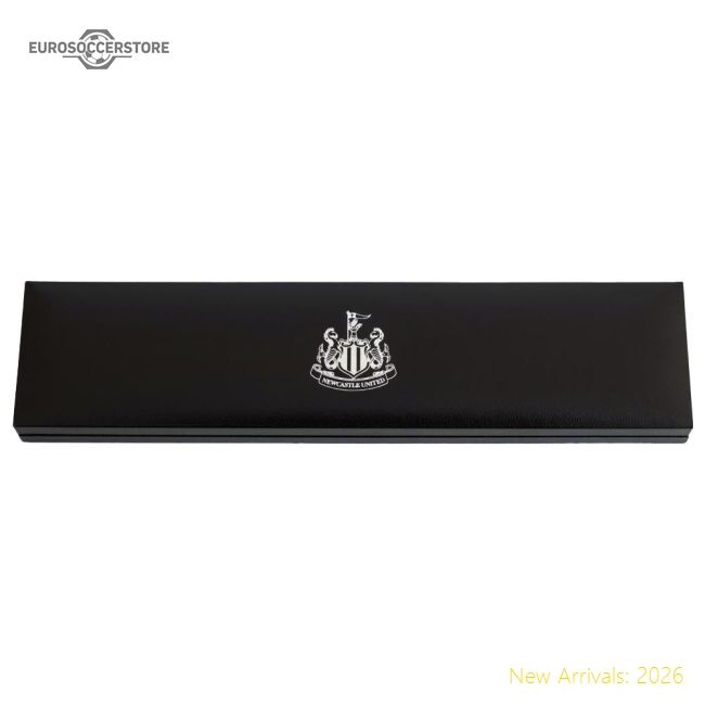 Authentic Newcastle United Fc Black Ip Leather Bracelet - Premium