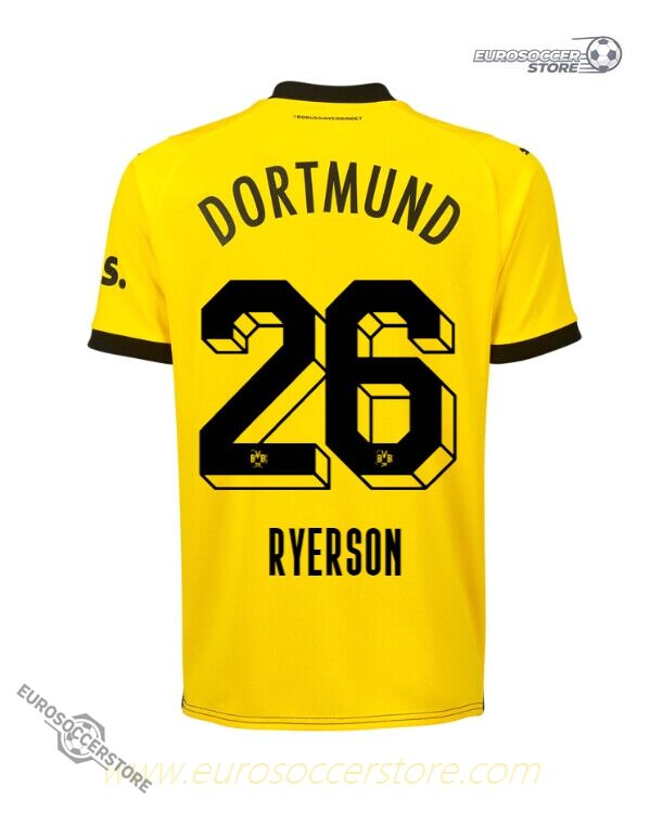 Borussia Dortmund Ryerson's 26th Home Jersey for the 23-24 Season