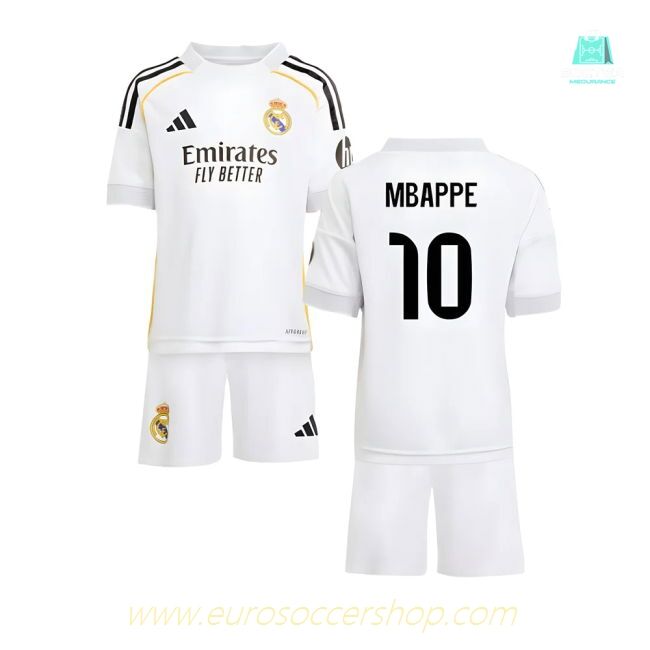 2025-2026 Real Madrid Home Mini Kit (Mbappe 10)