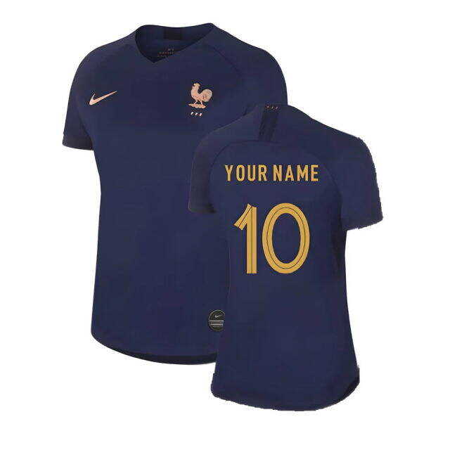 Minimalist 2019-2020 France Home Shirt (Ladies) (Your Name) Unique