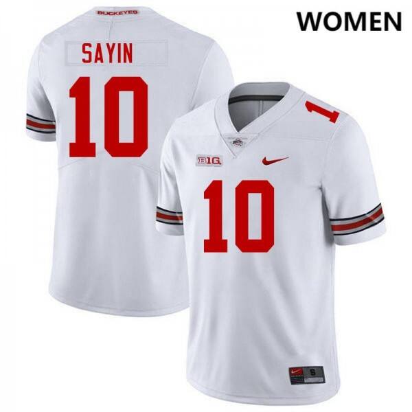 Women Ohio State Buckeyes #10 Julian Sayin Buckeye Nation Jersey