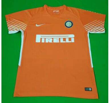 Inter Milan Goalkeeper 201718 Orange Soccer Jersey Shirt - Official