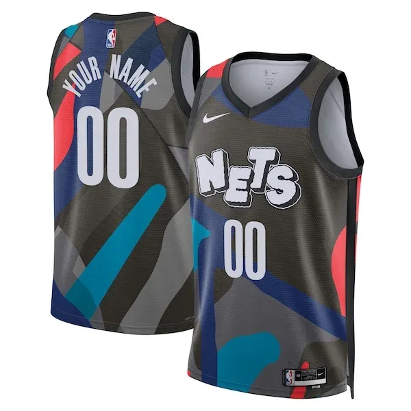 Brooklyn Nets BKN Swingman Jersey - high-quality retro - Black