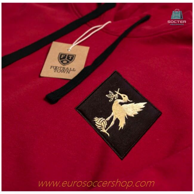 Liverpool Hoodie Bird Black Patch (Red)