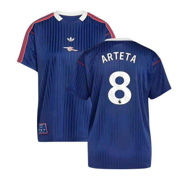 Devoted Arsenal Arsenal Terrace Icons Shirt Navy Arteta #8 Professi...