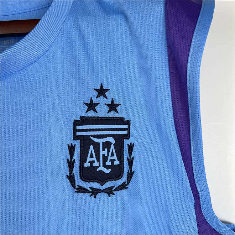 Argentina 2022 Soccer Jersey Football Blue Training Vest - Official