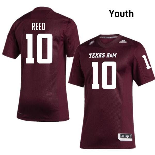 Youth(kids) Texas A&m Aggies #10 Marcel Reed 12th Man Jersey