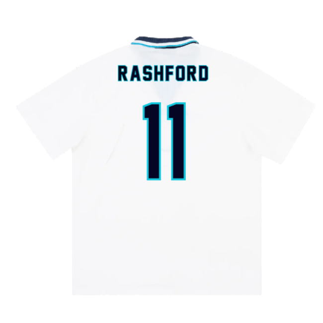 Rashford 11 Pro Style England Home Professional Jersey 1995-1996