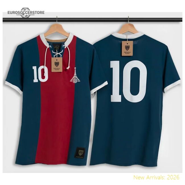 Popular Match-Day Paris Retro Football Shirt With Laces La Tour