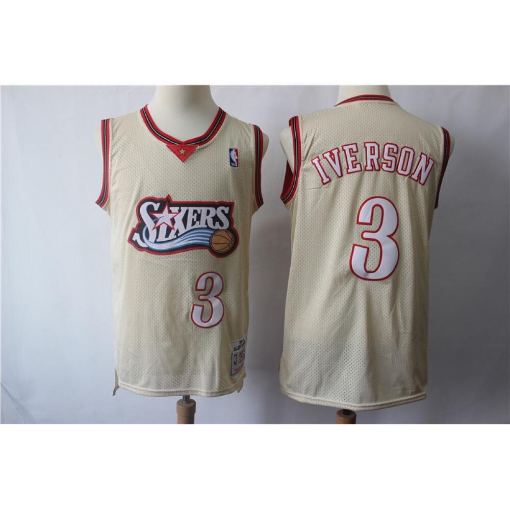 Collector's Item Cost-Effective Men's 76ers #3 Allen None Basketball Jersey