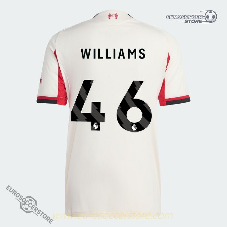 Williams' Liverpool 25-26 Away Jersey No.46 (Player Version)