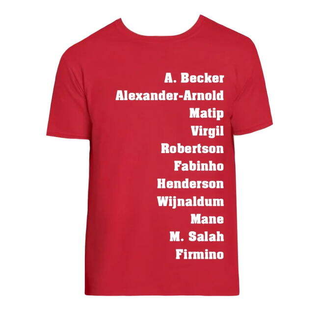 Liverpool Favourite XI official style T-Shirt (Men