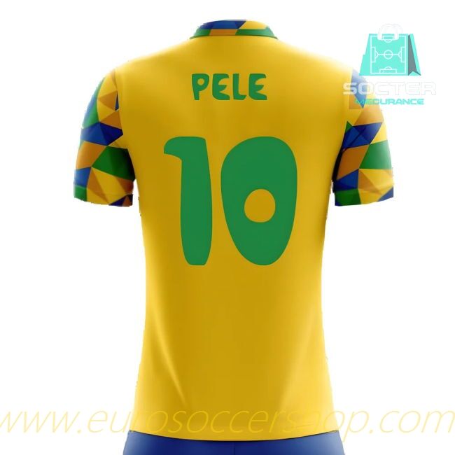 2025-26 Collection Brazil NT Home Jersey Children (Pele 10)