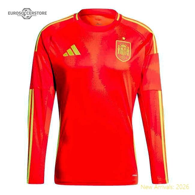 2024-25 Season Spain Long Sleeve Home Kit - Euro 2008 Champion