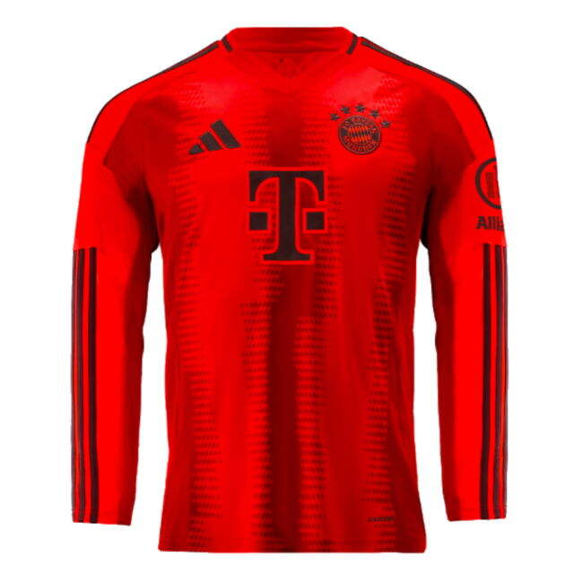 2024-2025 Bayern Munich Long Sleeve Home Shirt (Kane 9)