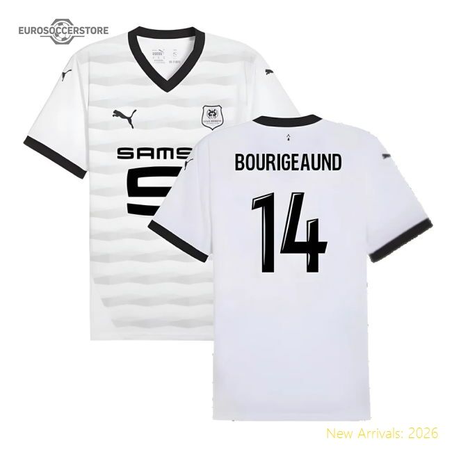 Authentic 2024-2025 Stade Rennais Away Shirt (Bourigeaund 14)