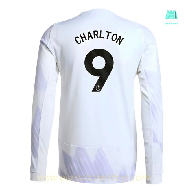 2025-2026 Man Utd Authentic Long Sleeve Away Shirt (Charlton 9)