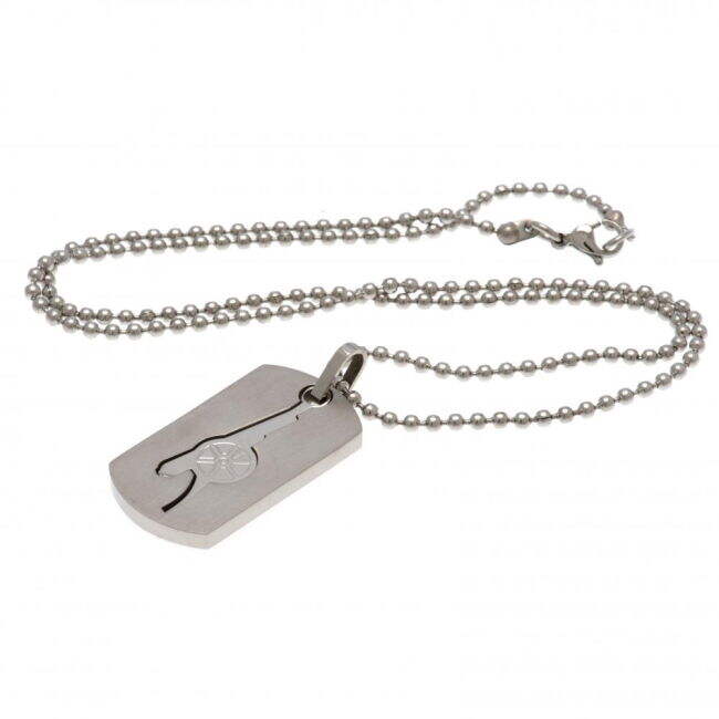 Women's Arsenal FC Cut Out Cannon Dog Tag & Chain