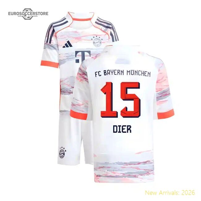 Top-grade 2025-2026 Bayern Munich Away Mini Kit (dier 15)