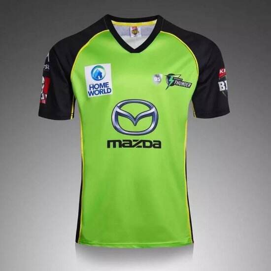 Sydney Thunder Cricket Green 2017 Rugby Jersey Shirt - Official