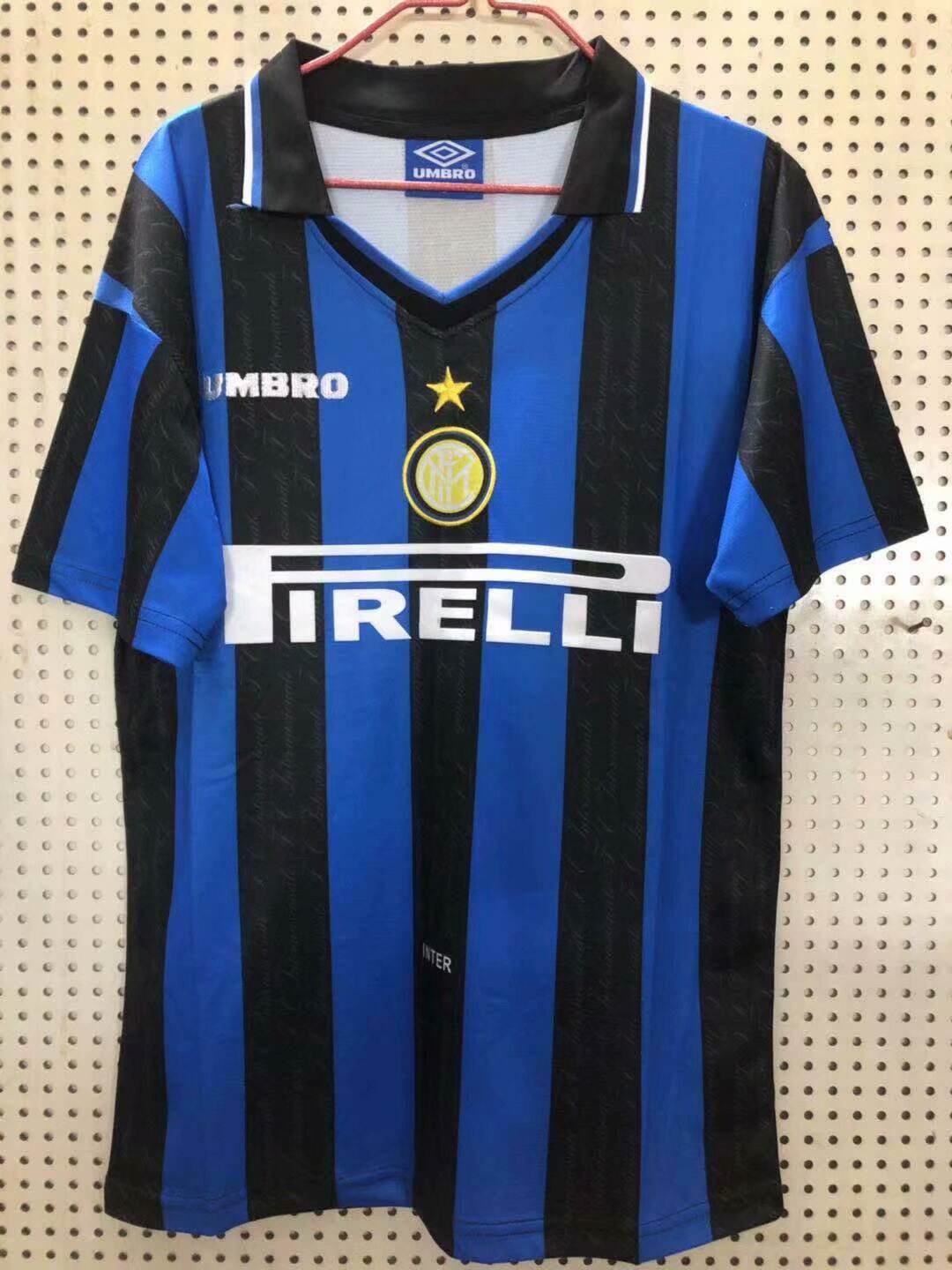 9798 Inter Milan Home Retro Blue Jerseys Shirt - Official Replica 8710