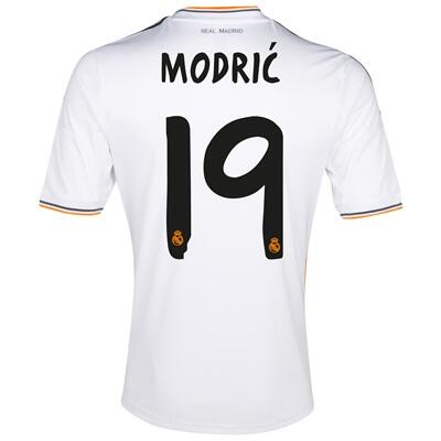 13-14 Real Madrid 19 Modric Home Jersey Shirt - Official Replica 2451