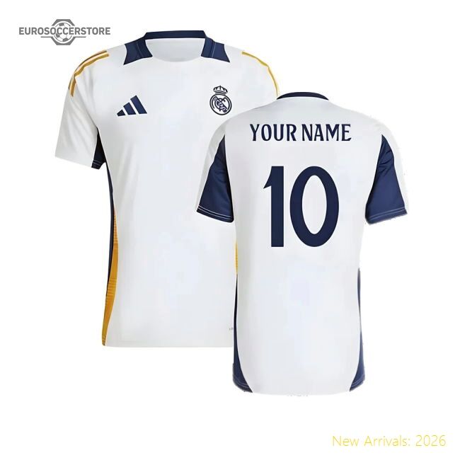 2024-2025 Real Madrid Training Shirt (white) (your Name)