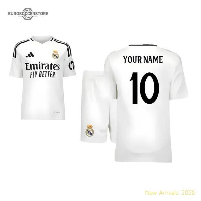 Excellent 2024-2025 Real Madrid Home Youth Kit (your Name)
