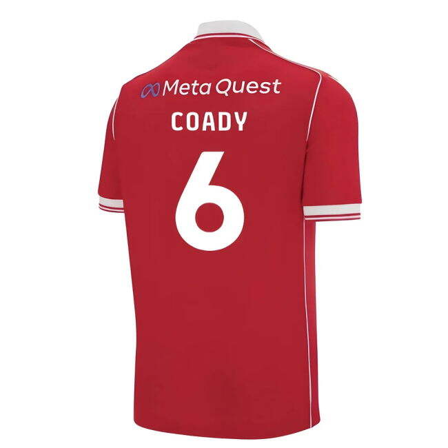 Superior Craftsmanship Football Wrexham Home Shirt Kids Coady #6 N...