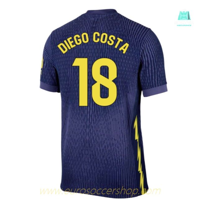 2025-2026 Atletico Madrid Authentic Away Shirt (Diego Costa 18)