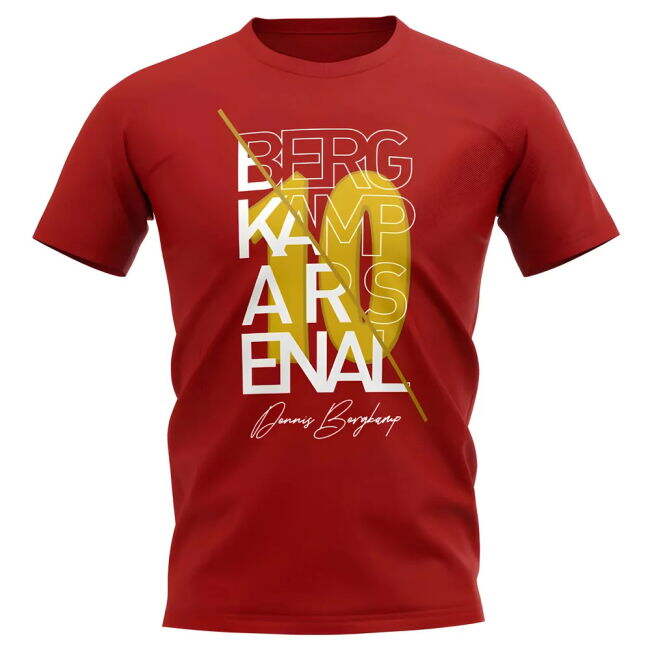 Dennis Bergkamp Arsenal Graphic Signature official style T-Shirt (U...