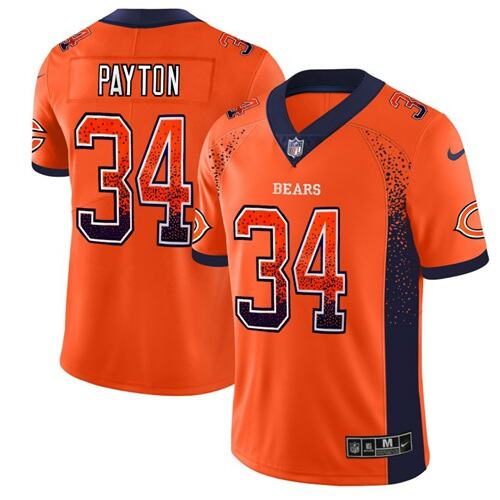 Premium NFL Bears #None Orange Alternate Limited Jersey collectible