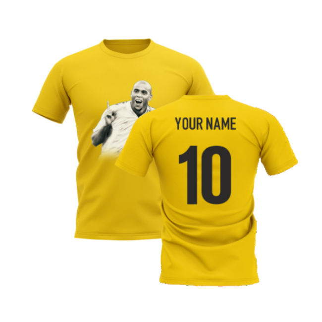 Championship Ronaldo R9 Legend T-Shirt (Yellow) (Your Name)