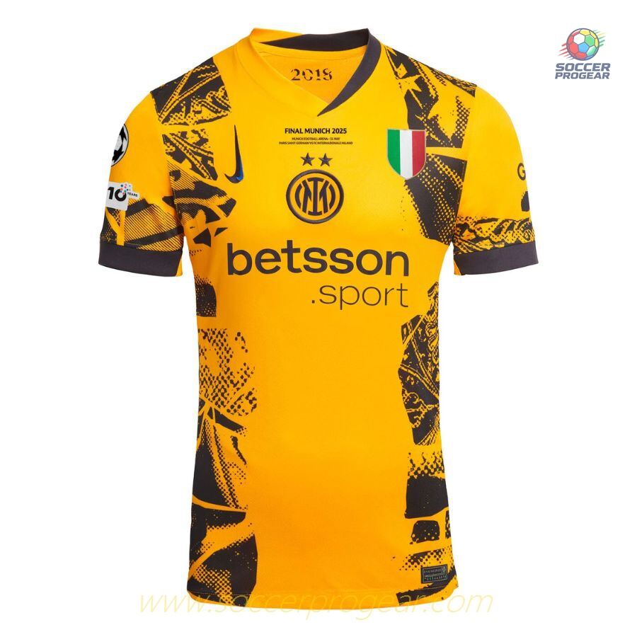 Inter Milan Kids Edition Third Soccer Football Shirt Soccer Football Shirt UCL Munich Final 2025