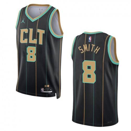 Charlotte Charlotte Hornets #8 Dennis Smit Unisex Nike Black 2022-23 Swingman Jersey ¨C City Edition Mens