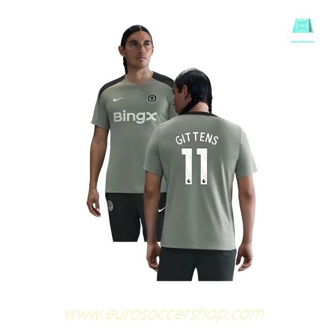 2025-2026 Chelsea Strike Training Shirt (Jade Green) (Gittens 11)