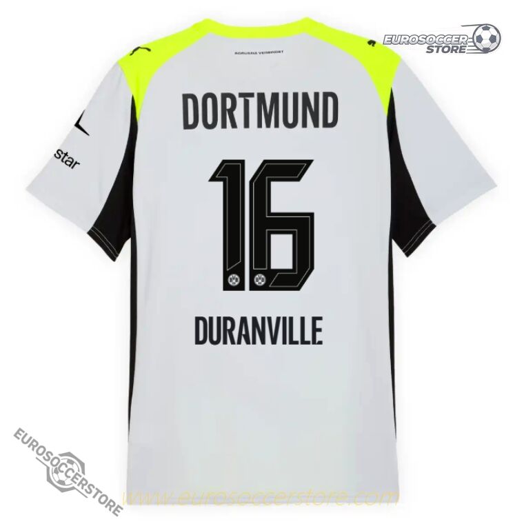 Borussia Dortmund Away DURANVILLE 16 Football Jersey 25-26 Season