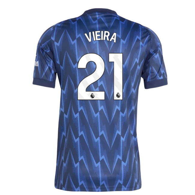 Arsenal Away Soccer Shirt 2025-20 Vieira 21 L S