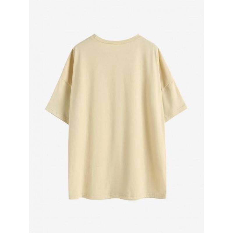 Article Lettering Graphic Oversized T-shirt NV0047