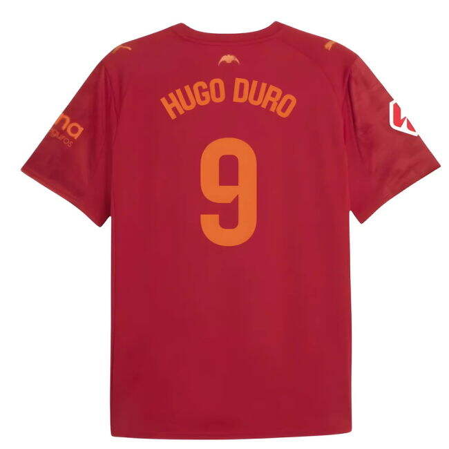 2025-2026 Valencia Away Shirt (Kids) (Hugo Duro 9)