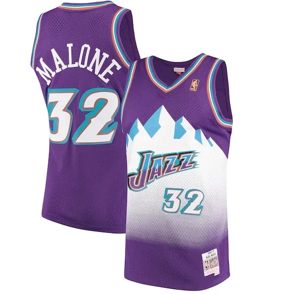 Premium-Quality Karl Malone UTA NBA Jersey - Team Colors