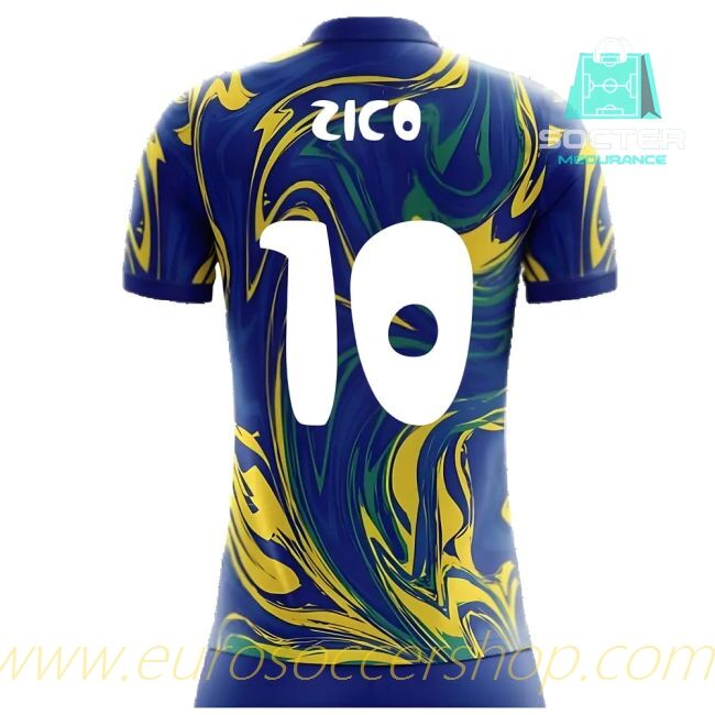 2025-26 Collection Brazilian National Team Away Football Shirt Concept Edition (Zico 10)