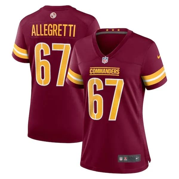 None Game NFL Jersey - Burgundy | Authentic Football Apparel