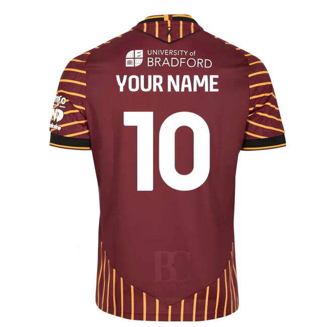 2025-2026 Bradford City Home Shirt for (Adult
