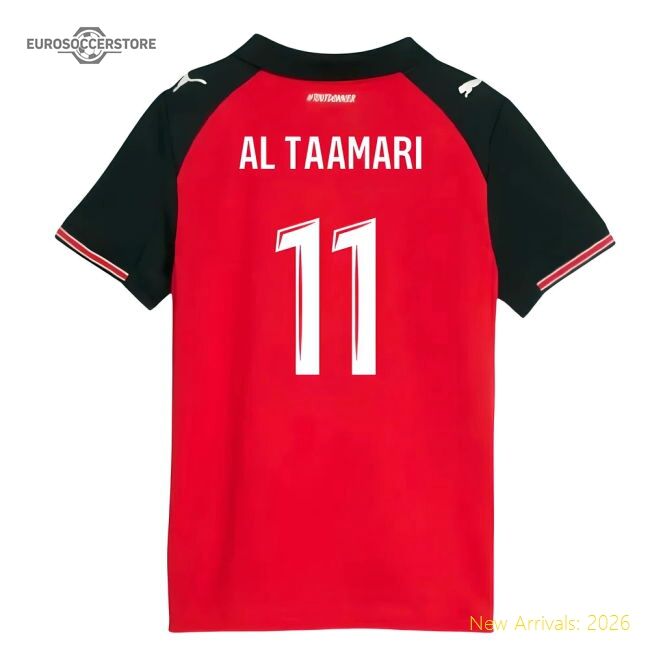 Performance 2025-2026 Stade Rennais Home Shirt (Kids) (Al Taamari 11)