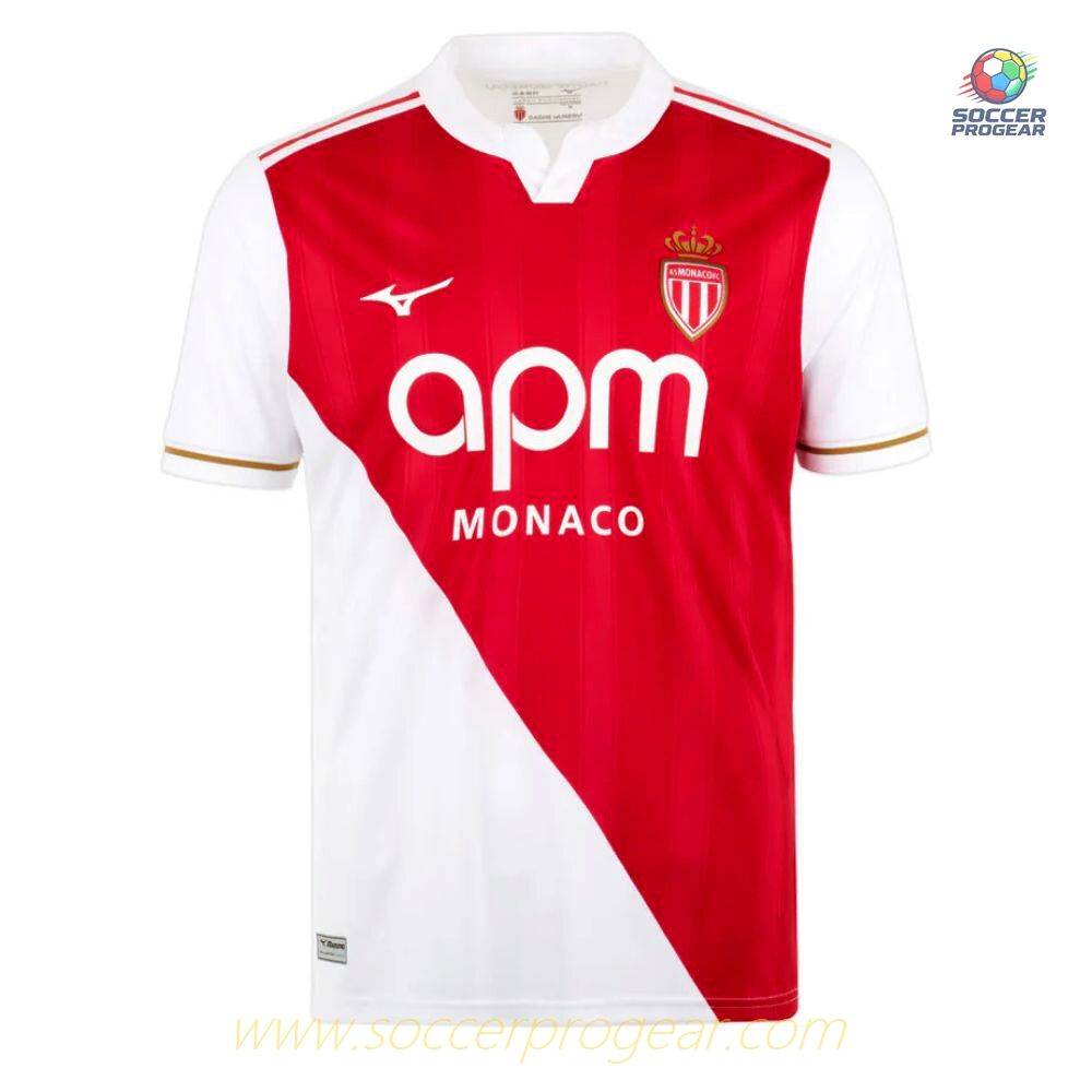 AS Monaco Home Soccer Team Shirt 2025/26 Collection Pogba
