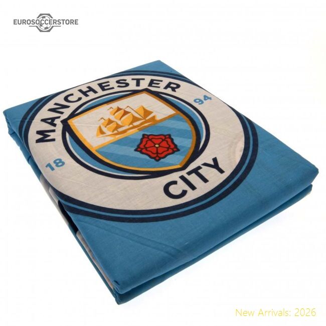 Official Manchester City Fc Pulse Single Duvet Set - Premium Quality