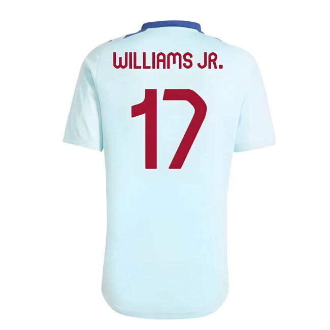 2024-2025 Spain Training Jersey (Halo Mint) (Williams JR. 17)